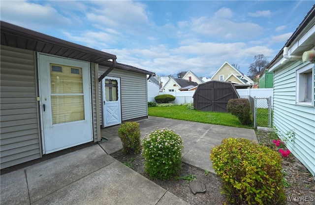 236 Weimar St, Buffalo, NY 14206 - view of patio / terrace featuring a storage shed