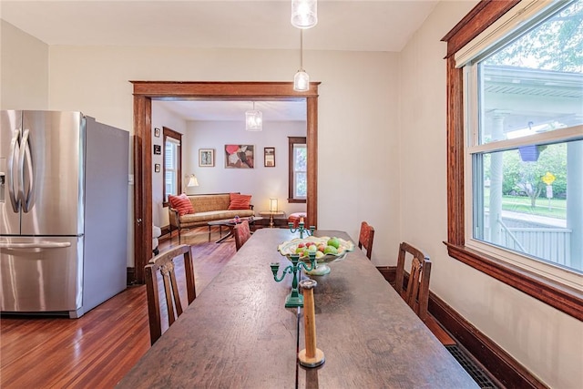 70 Field St, Rochester, NY 14620 - dining space featuring dark wood-type flooring