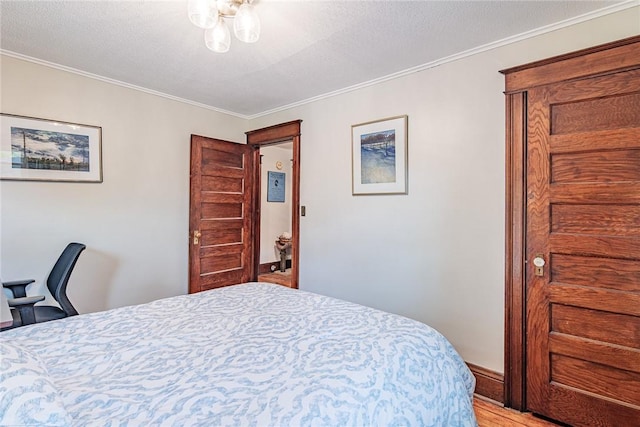 70 Field St, Rochester, NY 14620 - bedroom featuring crown molding and light wood-style flooring