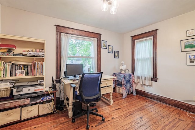 70 Field St, Rochester, NY 14620 - office space with wood-type flooring and baseboards