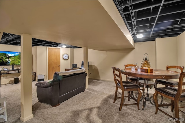 197 Shellridge Dr, Amherst, NY 14051 - carpeted dining room featuring baseboards