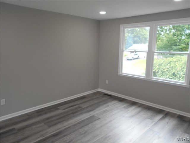 1003 Rondo Ave, Sullivan, NY 13037 - spare room with healthy amount of natural light, dark wood-style floors, and recessed lighting