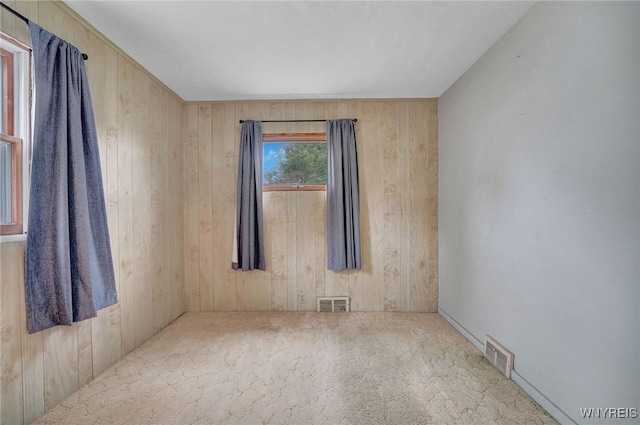 464 Rowley Rd, Cheektowaga, NY 14043 - empty room featuring wood walls and carpet