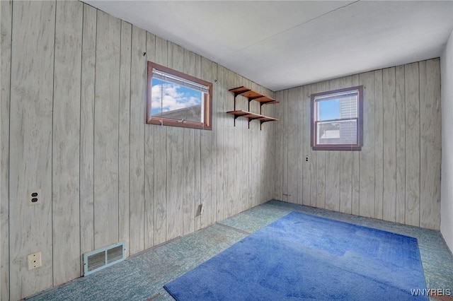 464 Rowley Rd, Cheektowaga, NY 14043 - below grade area with carpet floors and wood walls