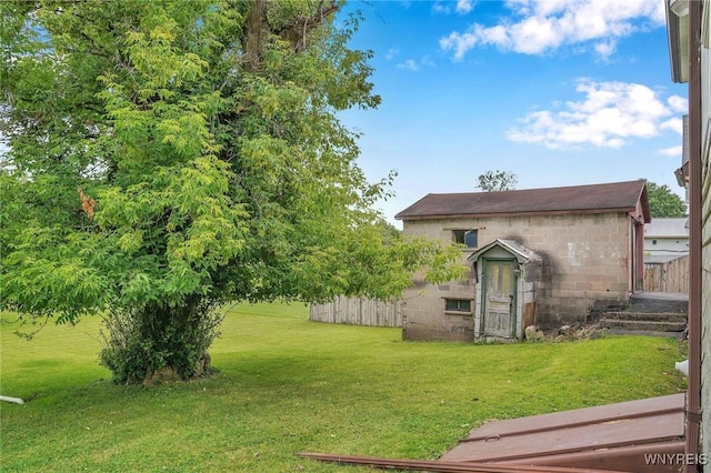 464 Rowley Rd, Cheektowaga, NY 14043 - view of yard with a storage unit