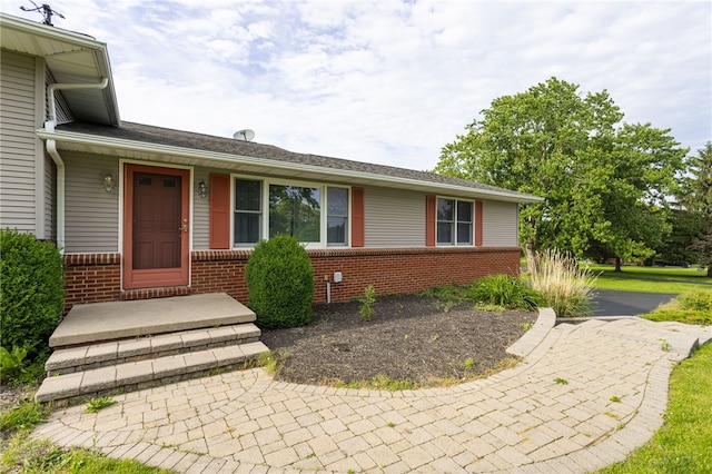 7175 Gale Rd, Lima, NY 14485 - property entrance with brick siding