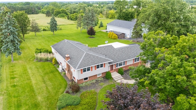 7175 Gale Rd, Lima, NY 14485 - view of subject property with a tree filled landscape