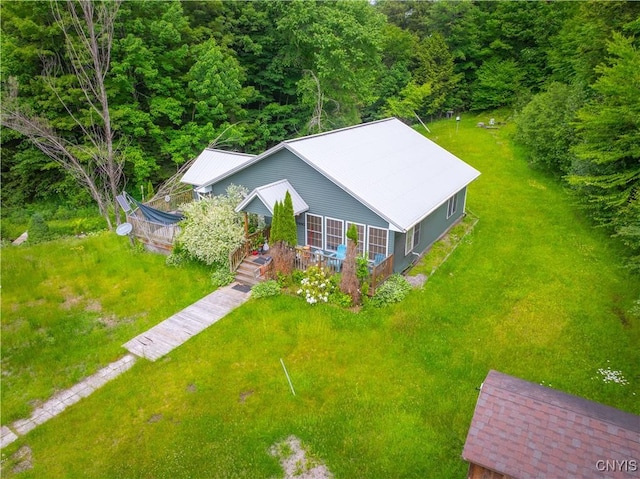 7460 State Highway 29, Oppenheim, NY 13329 - aerial view of property and surrounding area featuring a forest