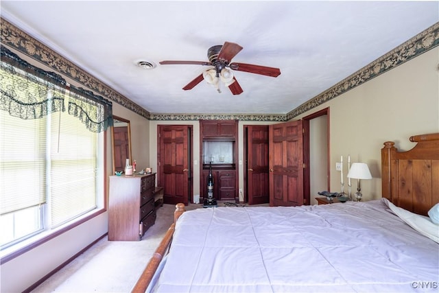 7460 State Highway 29, Oppenheim, NY 13329 - bedroom featuring carpet floors and a ceiling fan
