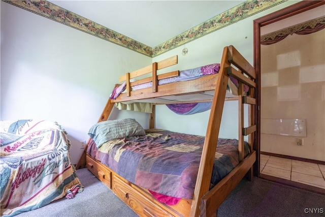 7460 State Highway 29, Oppenheim, NY 13329 - bedroom with carpet and tile patterned floors
