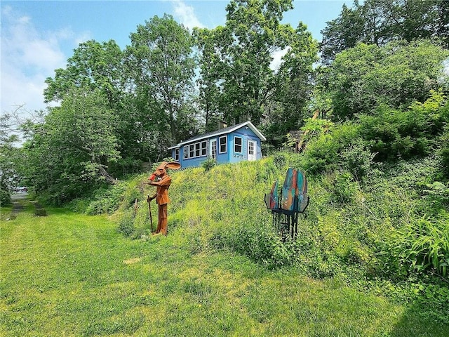 1995 Lake Rd, Ledyard, NY 13026 - view of yard featuring a wooded view