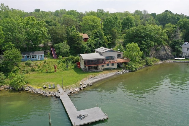 1995 Lake Rd, Ledyard, NY 13026 - aerial view of a nearby body of water