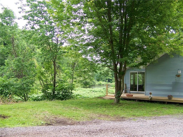 236 Covered Bridge Rd, Davenport, NY 13820 - view of yard featuring a deck