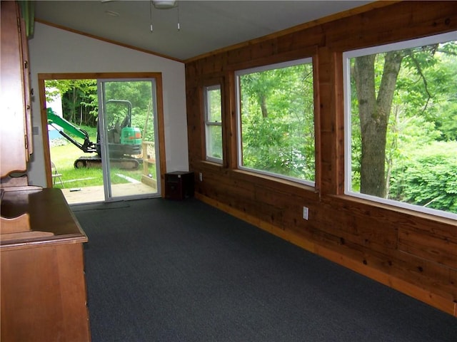 236 Covered Bridge Rd, Davenport, NY 13820 - unfurnished sunroom featuring plenty of natural light and lofted ceiling
