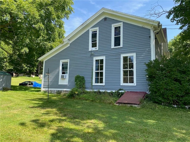 25 N Academy St, Middlebury, NY 14591 - rear view of property featuring a lawn