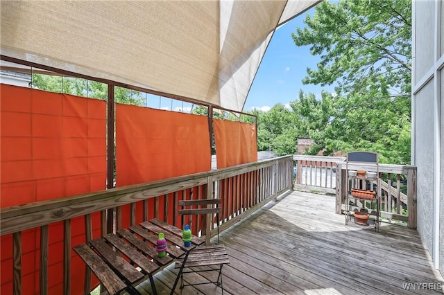228 Potomac Ave, Buffalo, NY 14213 - wooden deck with outdoor dining area
