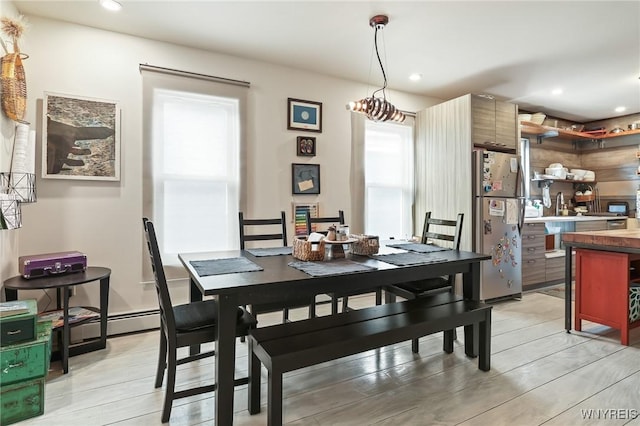 228 Potomac Ave, Buffalo, NY 14213 - dining room featuring recessed lighting and light wood-style flooring