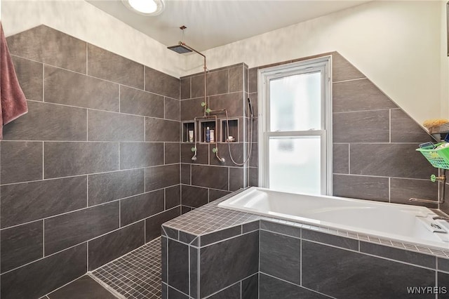 228 Potomac Ave, Buffalo, NY 14213 - bathroom with a bath and tiled shower