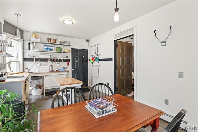 228 Potomac Ave, Buffalo, NY 14213 - dining area with dark wood-style floors
