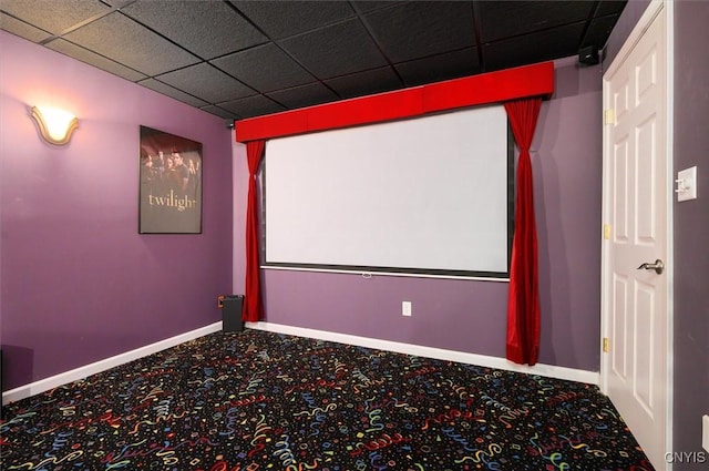 8278 Luchsinger Ln, Lysander, NY 13027 - cinema room with carpet flooring and a drop ceiling