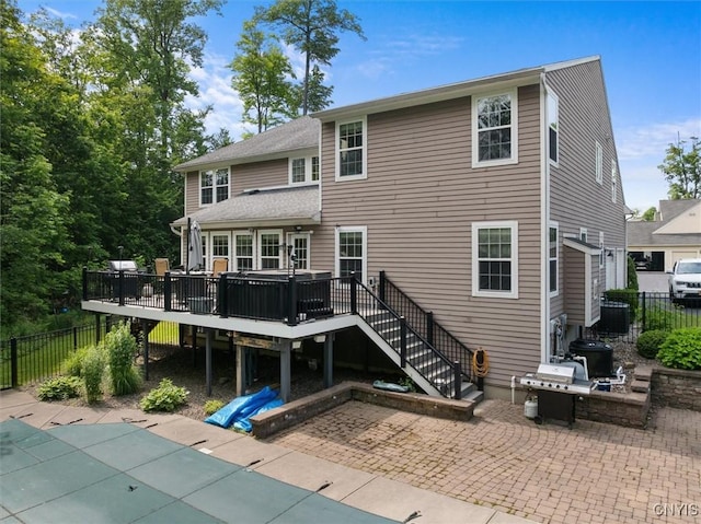 8278 Luchsinger Ln, Lysander, NY 13027 - back of house featuring a wooden deck, a patio area, and stairs