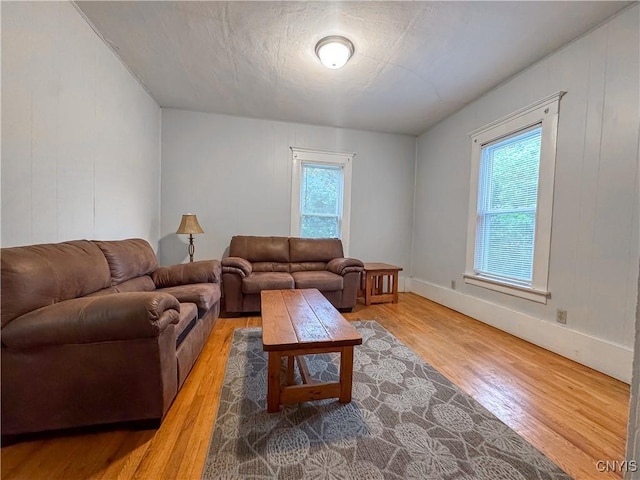 22 Frank St, Cortland, NY 13045 - living area with wood finished floors and baseboards