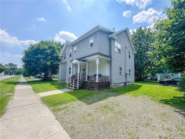 19 Water St, Cortland, NY 13045 - view of front of house with a front yard