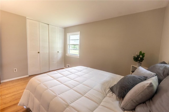 1100 Hatch Rd, Webster, NY 14580 - bedroom with light wood finished floors and a closet