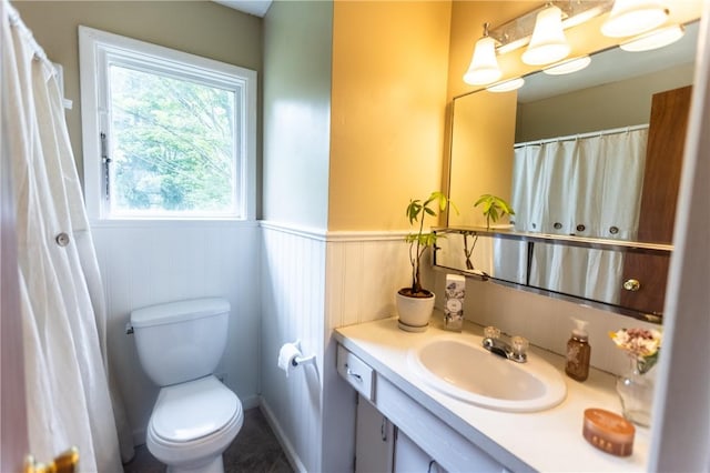 1100 Hatch Rd, Webster, NY 14580 - bathroom with vanity and wainscoting