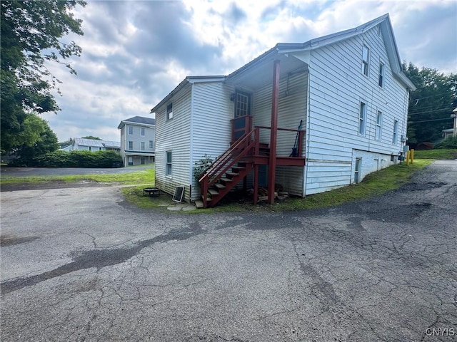 66 Groton Ave, Cortland, NY 13045 - view of property exterior featuring stairs