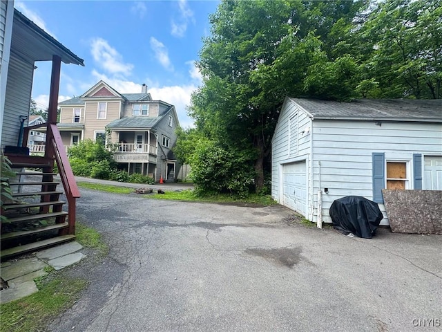 66 Groton Ave, Cortland, NY 13045 - view of asphalt road with stairway