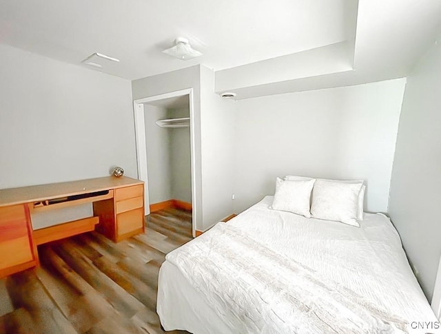 66 Groton Ave, Cortland, NY 13045 - bedroom with wood finished floors and a closet