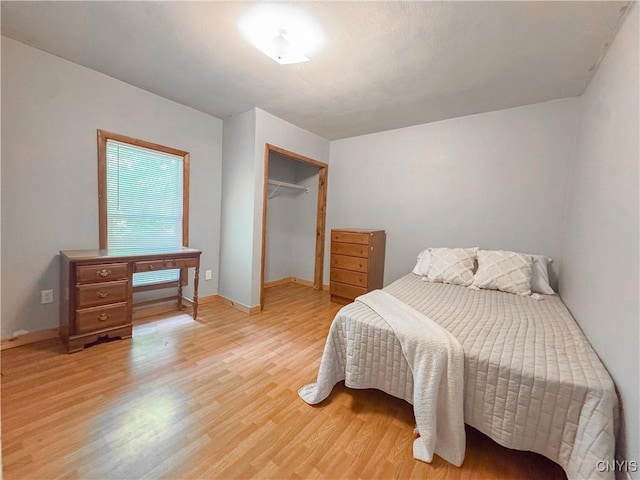 63 Groton Ave, Cortland, NY 13045 - bedroom with light wood finished floors and a closet