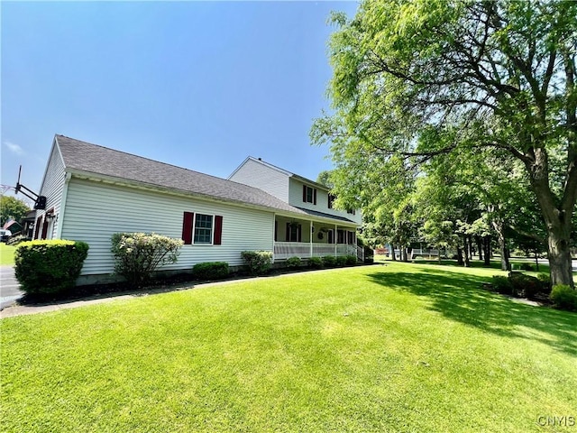 2 Whitetail Cir, Oswego-City, NY 13126 - view of home's exterior with a yard and a shingled roof