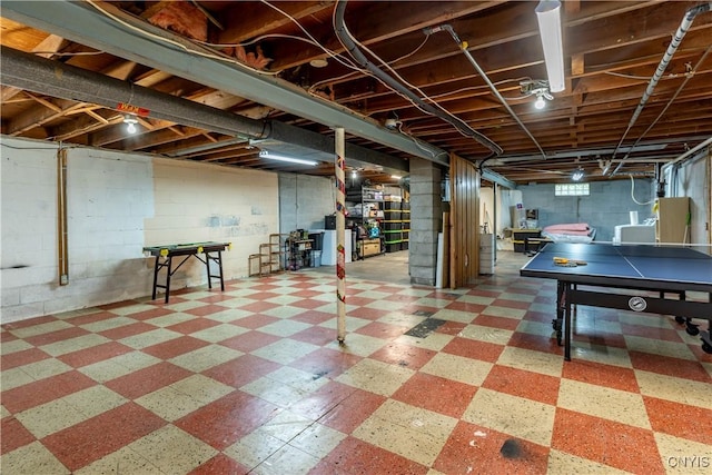 368 Northfield Way, Camillus, NY 13031 - below grade area featuring tile patterned floors
