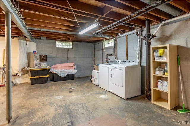 368 Northfield Way, Camillus, NY 13031 - basement with washing machine and clothes dryer