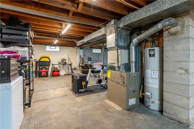368 Northfield Way, Camillus, NY 13031 - basement featuring gas water heater and heating unit