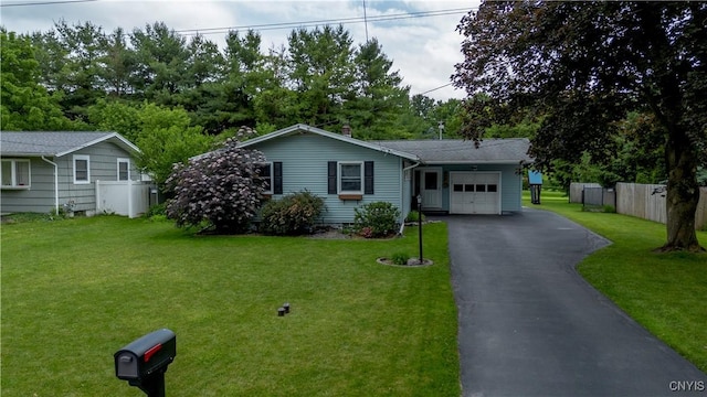 368 Northfield Way, Camillus, NY 13031 - ranch-style home featuring an attached garage, asphalt driveway, and a chimney