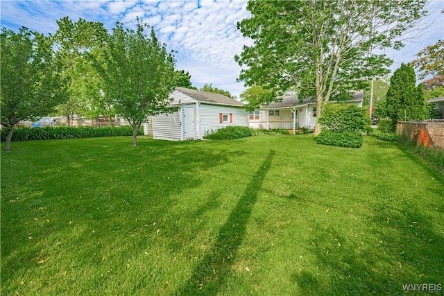18 Eisenhower Dr, Lockport-City, NY 14094 - view of yard featuring an outbuilding