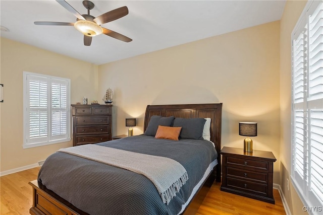 84 Krystyna Ln Unit 6, Cato, NY 13080 - bedroom featuring light wood-style flooring and a ceiling fan