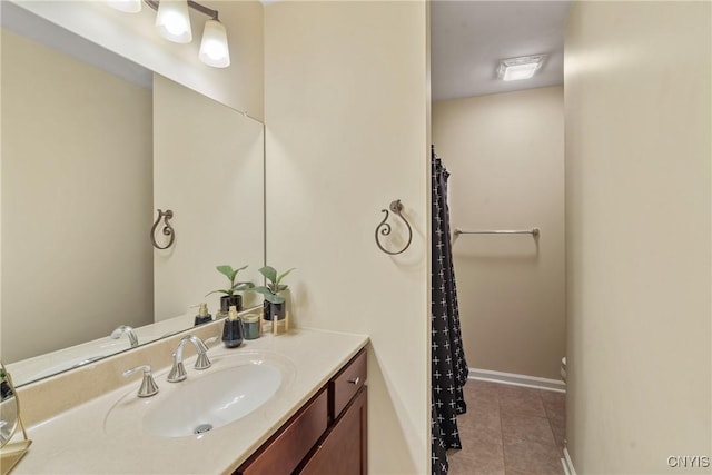84 Krystyna Ln Unit 6, Cato, NY 13080 - bathroom featuring vanity, tile patterned floors, and curtained shower