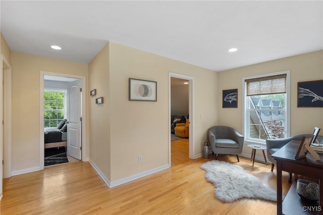 84 Krystyna Ln Unit 6, Cato, NY 13080 - living area with light wood-style flooring and recessed lighting
