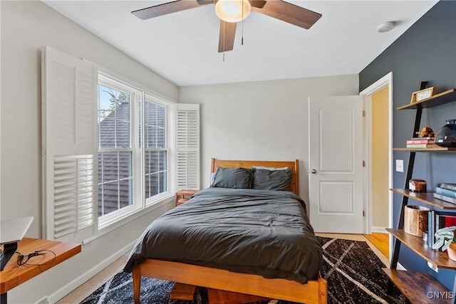 84 Krystyna Ln Unit 6, Cato, NY 13080 - bedroom with baseboards and a ceiling fan