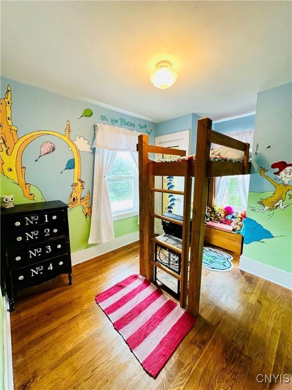 300 Hillsdale Ave, Syracuse, NY 13206 - bedroom with wood finished floors and baseboards