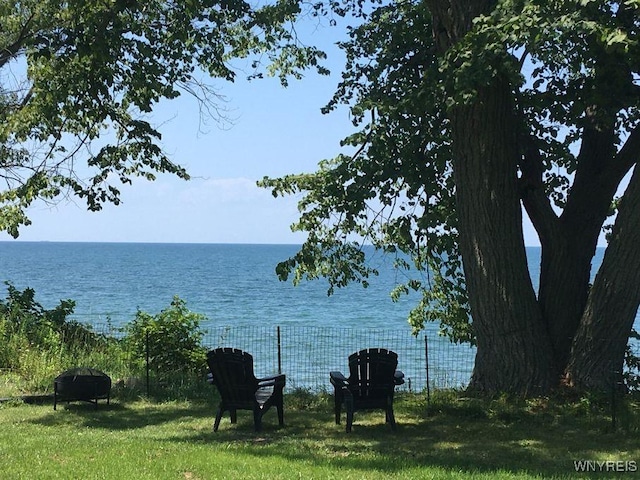 2300 Washington Ave, Wilson, NY 14172 - water view with an outdoor fire pit