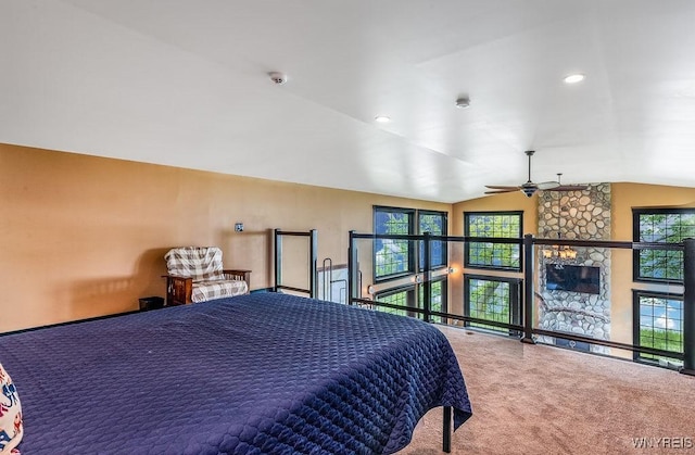 2300 Washington Ave, Wilson, NY 14172 - bedroom with carpet floors and lofted ceiling