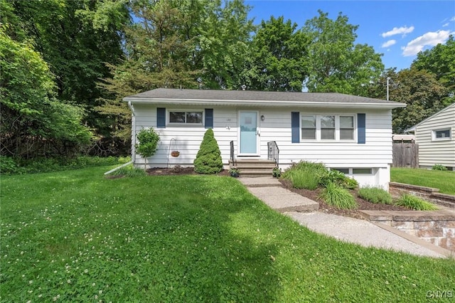 130 Hillcrest Rd, Onondaga, NY 13219 - bungalow featuring a front yard and entry steps