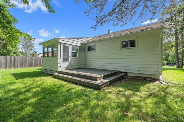 130 Hillcrest Rd, Onondaga, NY 13219 - back of house with a deck