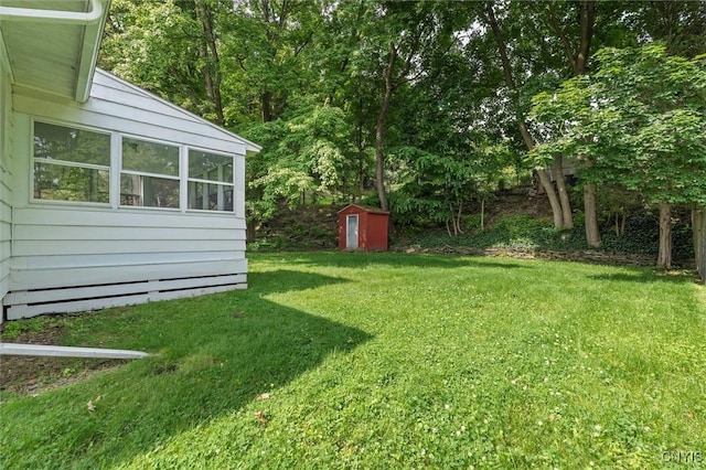 130 Hillcrest Rd, Onondaga, NY 13219 - view of green lawn with a shed
