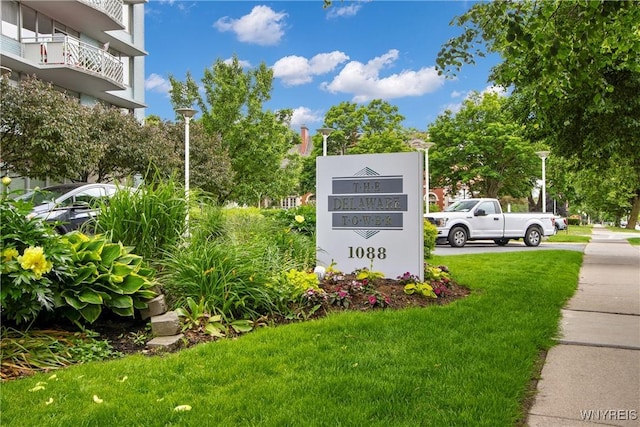 1088 Delaware Ave Unit 3B, Buffalo, NY 14209 - community / neighborhood sign with a lawn